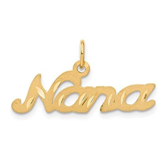 10k Yellow Gold Satin NANA Charm - Picture 5 of 8